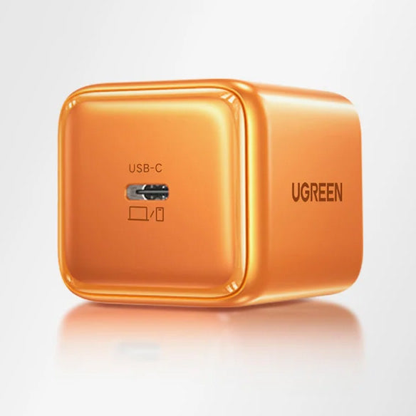 Schnell-Ladegerät GaN mit USB-C, 45W Super Fast Charging 2.0, Ugreen X524 Zapix, Orange