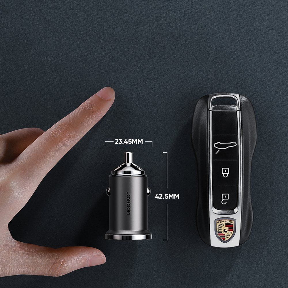Autoladegerät Joyroom C-A35 45W, USB-A, USB-C, PD, QC 3.0, Schwarz