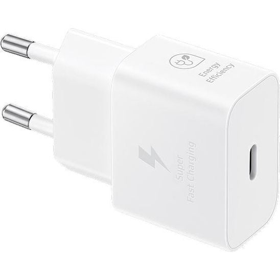 Wandladegerät Samsung Fast Charge EP-T2510XW PD 25W + USB-C Kabel, Weiß