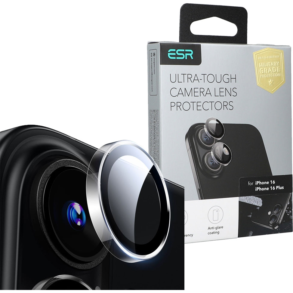Kameraglas ESR Camera Lens für iPhone 16, iPhone 16 Plus, Transparent