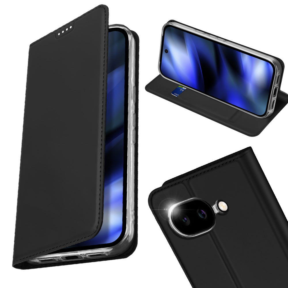 Handyhülle mit Klappe für Google Pixel 10a, Dux Ducis Skin Pro, Schwarz