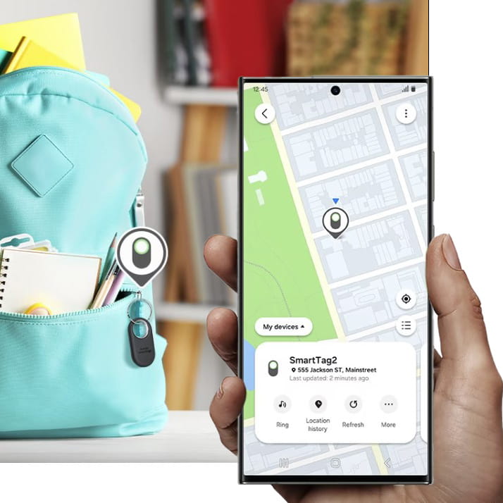 Samsung Galaxy SmartTag2 Bluetooth-Ortungsgerät / Tracker, Schwarz