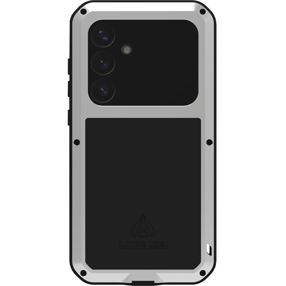 Handyhülle für Galaxy S25 Plus, Love Mei Powerful mit Glas, Silbern