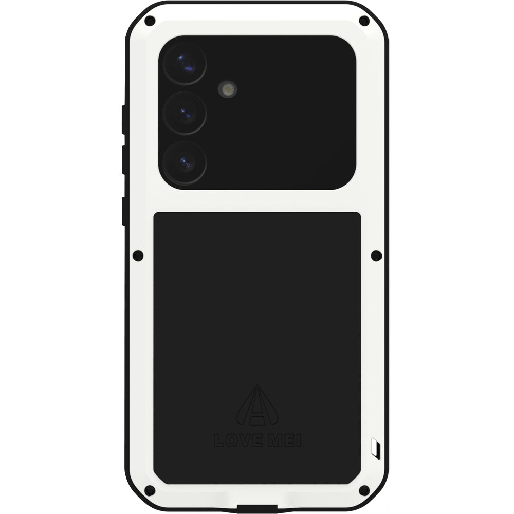 Handyhülle für Galaxy S25 Plus, Love Mei Powerful mit Glas, Weiß