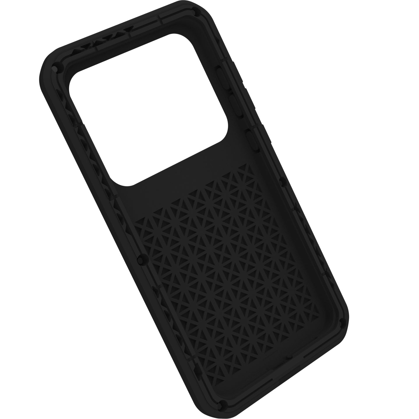Handyhülle für Galaxy S24 FE, Love Mei Powerful mit Glas, Schwarz