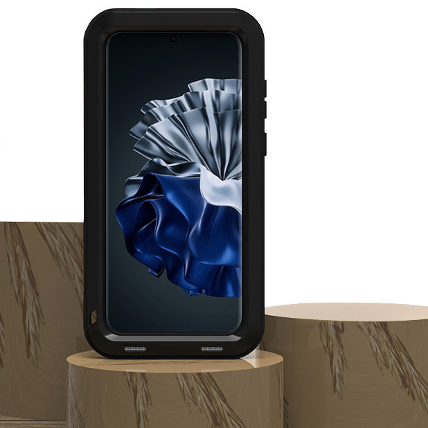Gepanzerte Handyhülle für Huawei P60, Love Mei Powerful, Schwarz