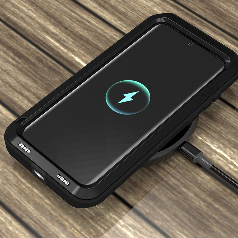 Gepanzerte Handyhülle für Huawei P60, Love Mei Powerful, Schwarz