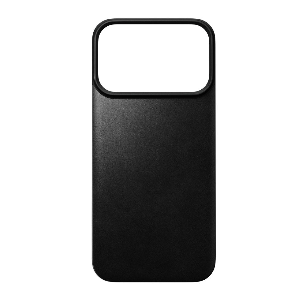 Leder Handyhülle für iPhone 18 Pro / 17 Pro, Nomad Magnetic Leather Back Horween Series mit MagSafe, Schwarz (2/8)