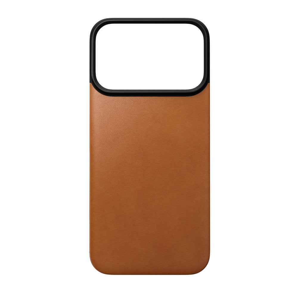 Leder Handyhülle für iPhone 18 Pro / 17 Pro, Nomad Magnetic Leather Back Horween Series mit MagSafe, Hellbraun (2/8)
