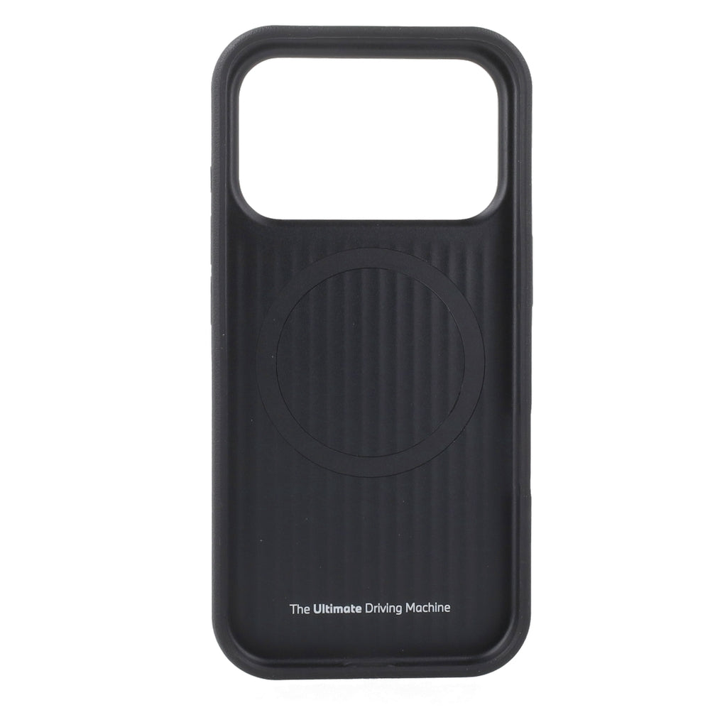 Handyhülle BMW M Carbon Metal Logo MagSafe für iPhone 18 Pro Max / 17 Pro Max, Dunkelrot (5/5)
