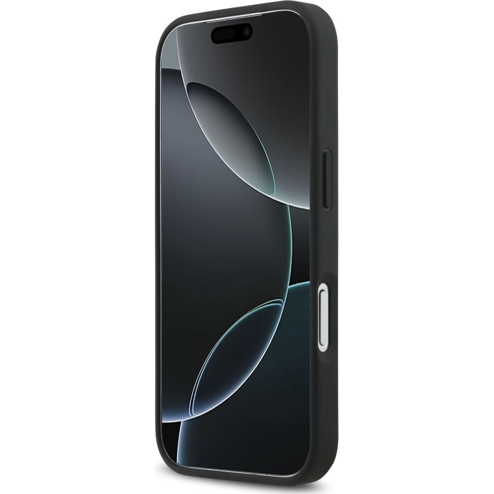 Handyhülle für iPhone 17 Pro, Mercedes-Benz Plain Smooth Leather mit MagSafe, Schwarz