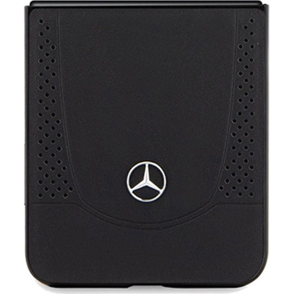 Schutzhülle Mercedes-Benz HardCase Leather für Samsung Galaxy Z Flip5, schwarz