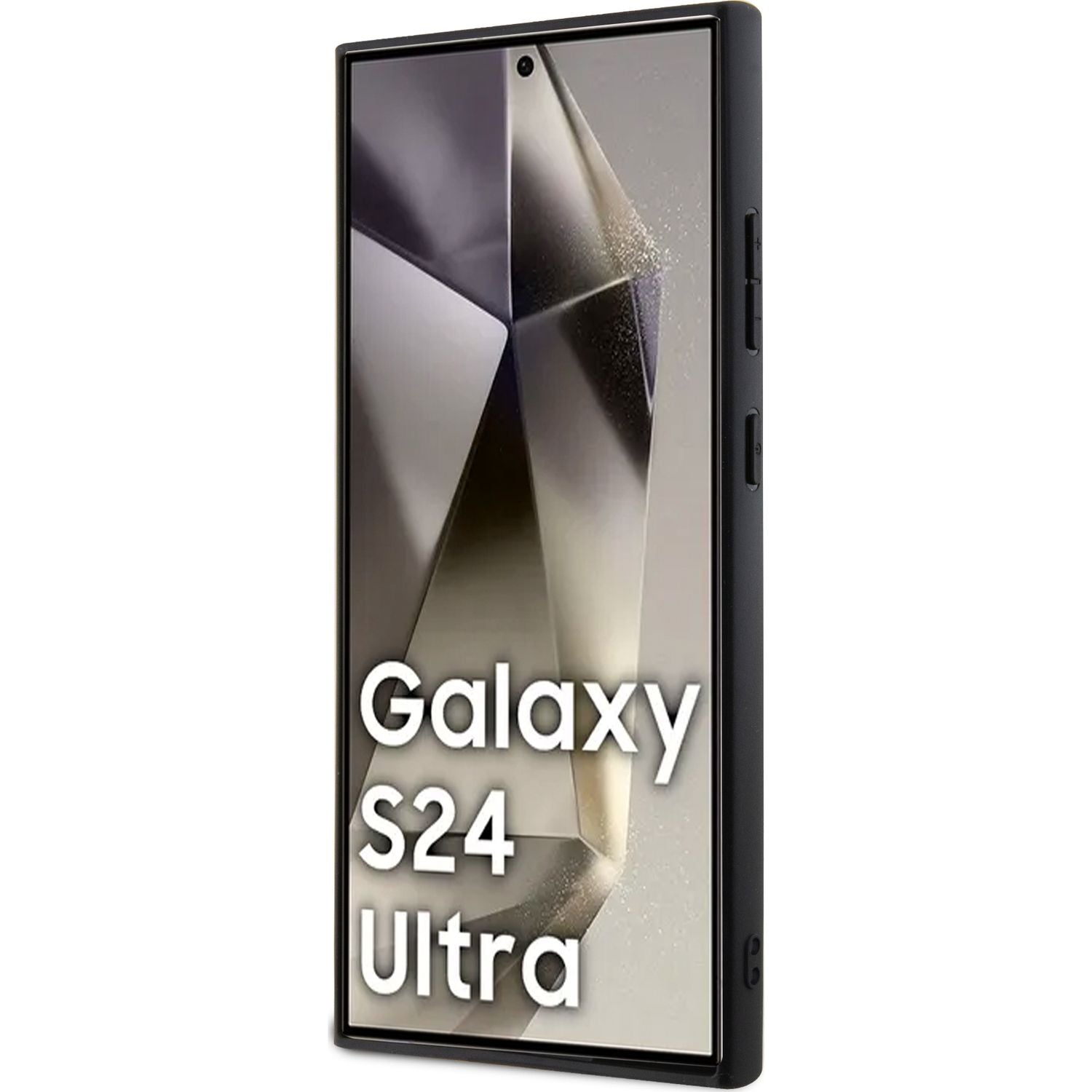 Schutzhülle für Galaxy S24 Ultra, Mercedes hardcase Leather Textured & Plain MagSafe, Schwarz