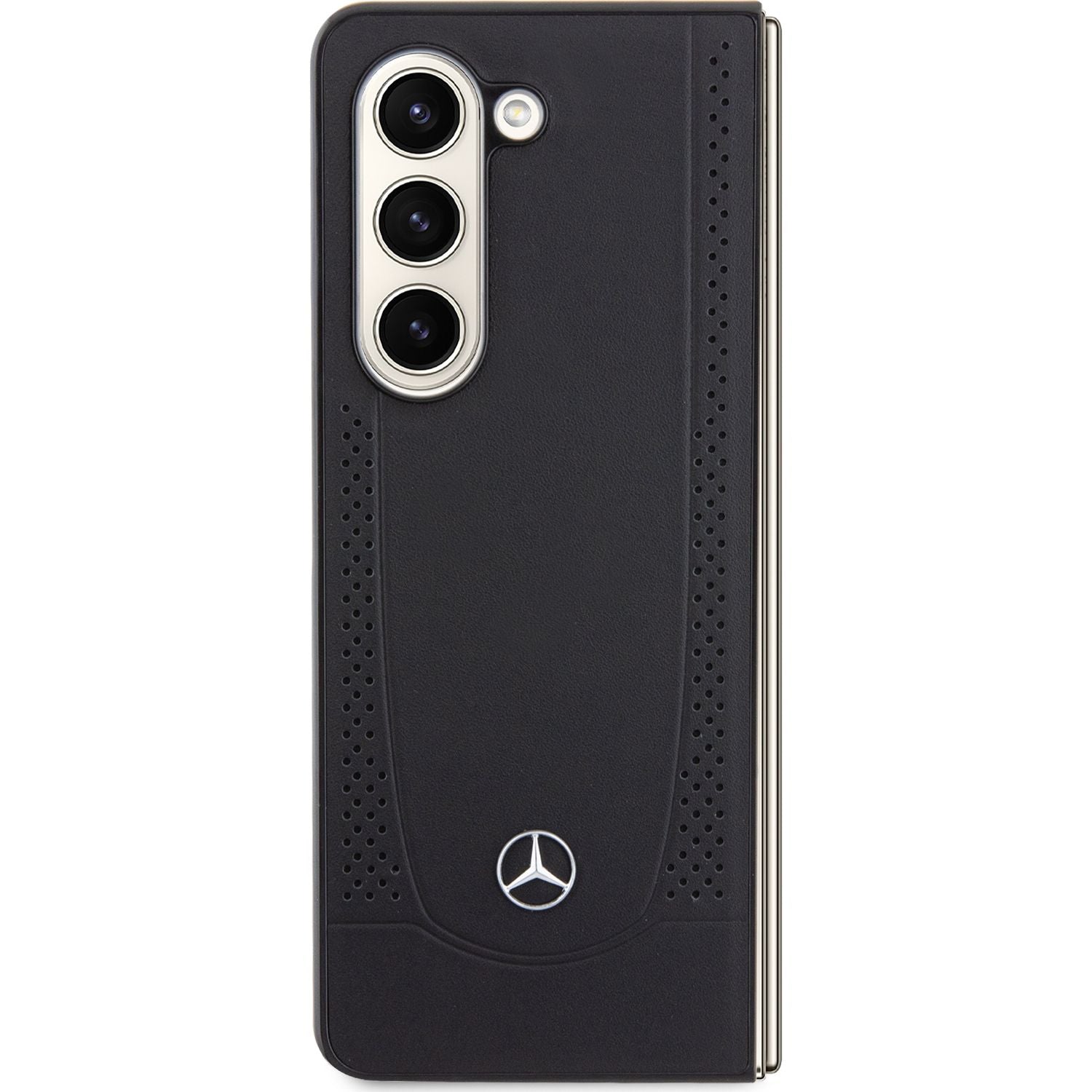 Schutzhülle Mercedes hardcase Leather Urban für Galaxy Z Fold5, Schwarz