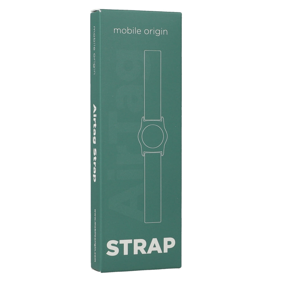 Mobile Origin Schutzhülle mit Armband für Kinder Apple AirTag, Blau