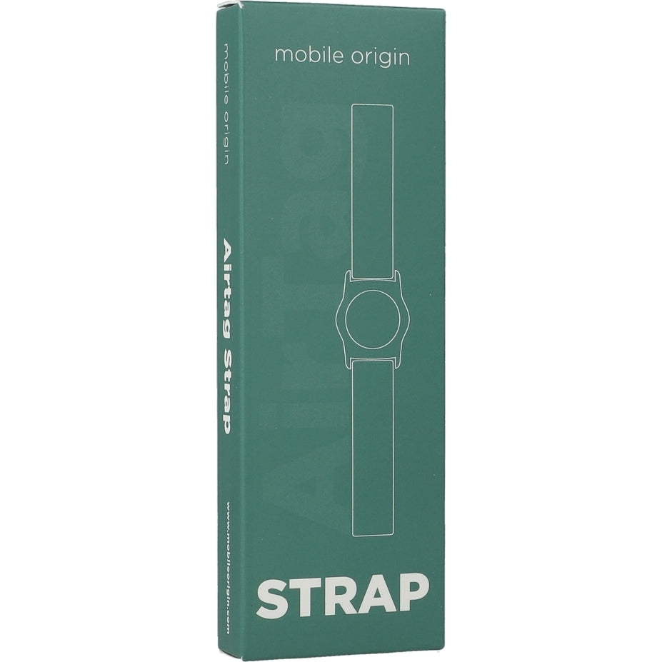 Mobile Origin Schutzhülle mit Armband für Kinder Apple AirTag, Rot
