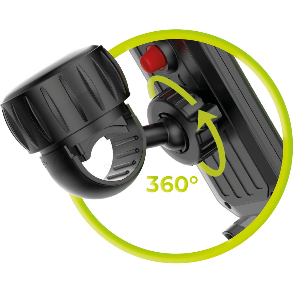 Fahrrad-/Motorradhalterung für Handy am Lenker, Mobile Origin Bike Phone Holder B1, Schwarz