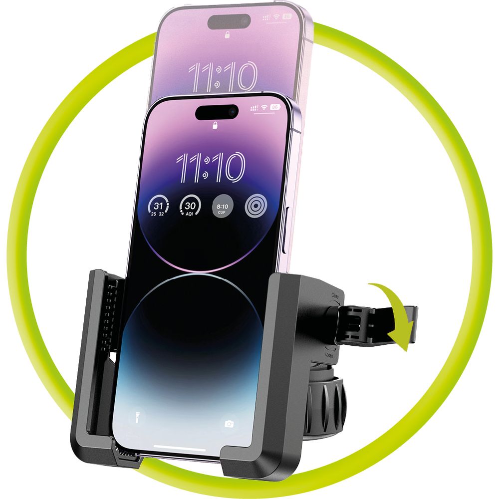 Fahrrad-/Motorradhalterung für Handy am Lenker, Mobile Origin Bike Phone Holder B2, Schwarz