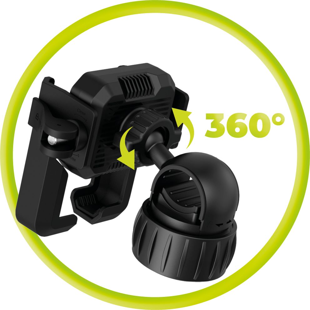 Fahrrad-/Motorradhalterung für Handy am Lenker, Mobile Origin Bike Phone Holder B2, Schwarz