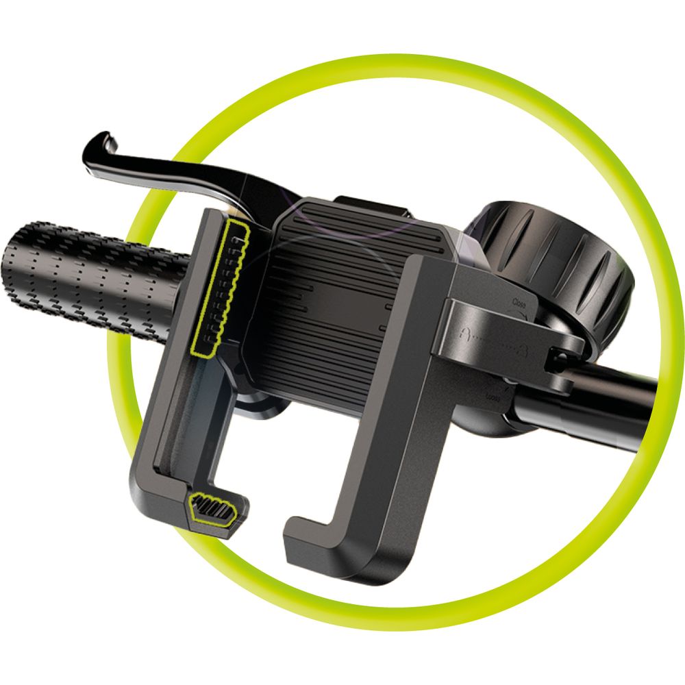 Fahrrad-/Motorradhalterung für Handy am Lenker, Mobile Origin Bike Phone Holder B2, Schwarz