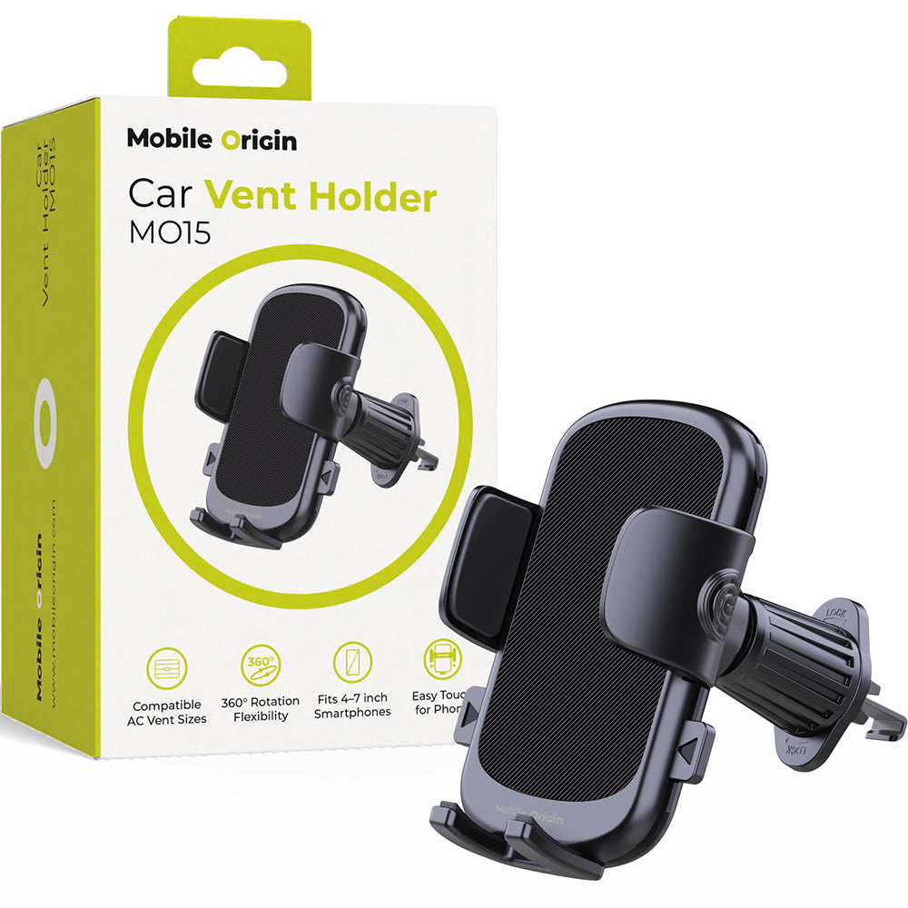 Handy-Halterung für das Lüftungsgitter, Mobile Origin Car Vent Holder MO15, Schwarz