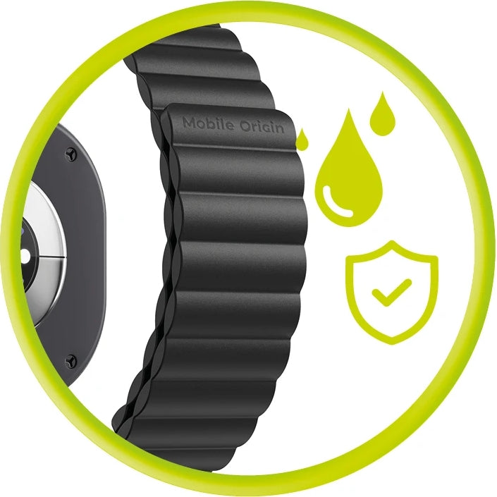 Silikonband für Galaxy Watch 8 40 / 44 / 46 mm Mobile Origin Easy Strap, Schwarz