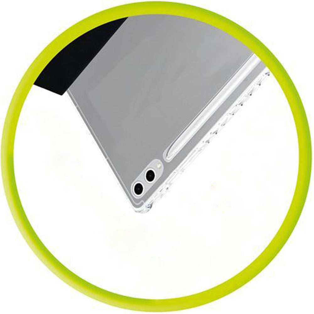 Schutzhülle für Galaxy Tab S10 Plus, Mobile Origin Easy Tablet Case, Schwarz-Transparent