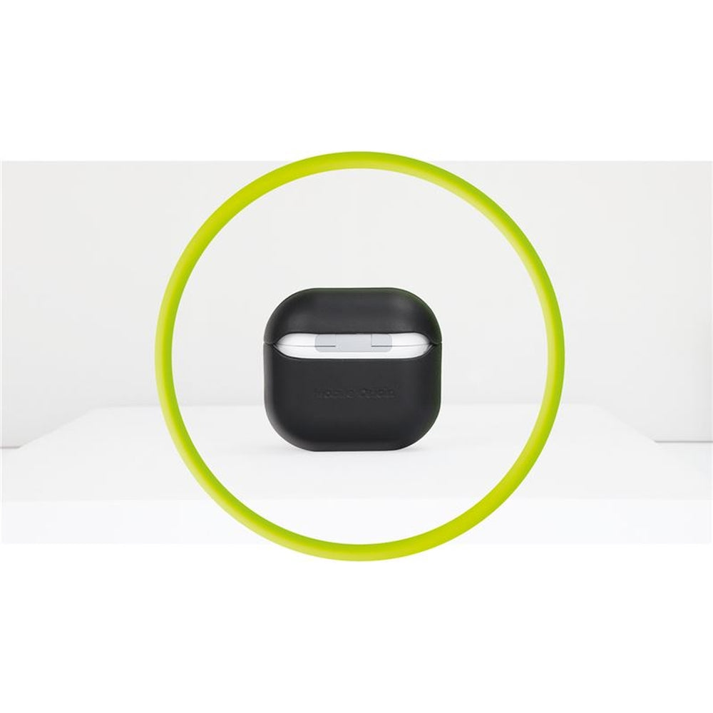 Hülle für AirPods 5 / 4, Mobile Origin Leather Case, Schwarz