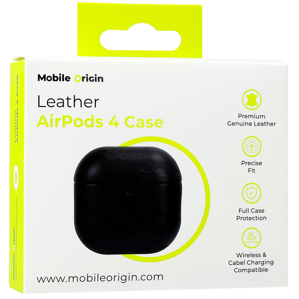 Hülle für AirPods 5 / 4, Mobile Origin Leather Case, Braun