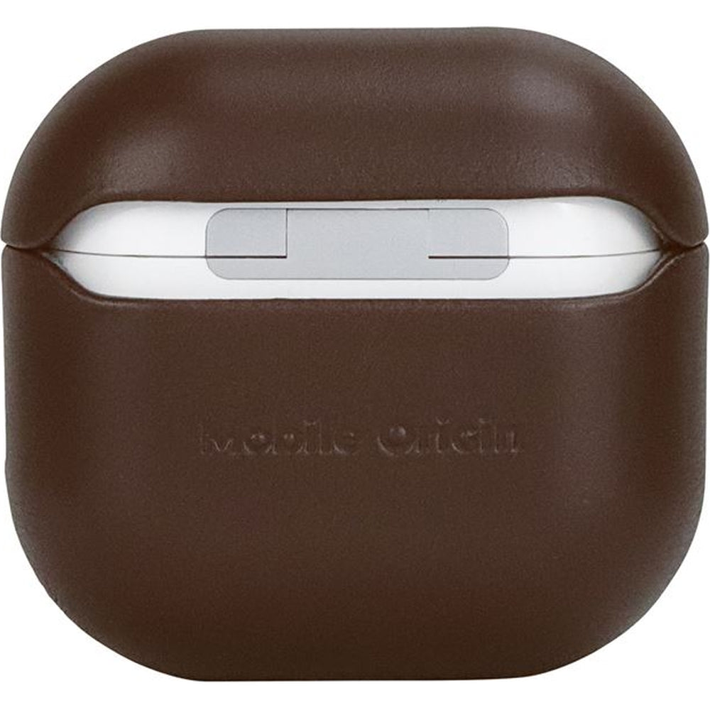 Hülle für AirPods 5 / 4, Mobile Origin Leather Case, Braun