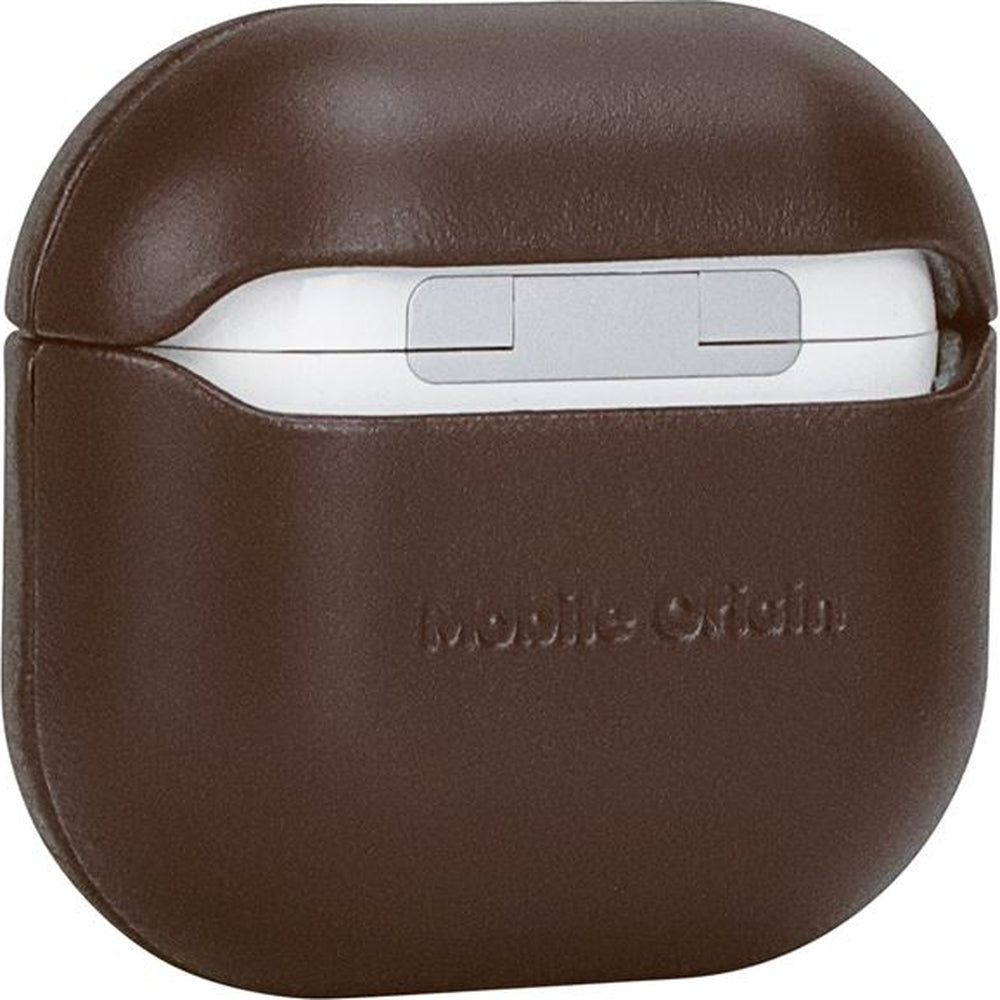 Hülle für AirPods 5 / 4, Mobile Origin Leather Case, Braun
