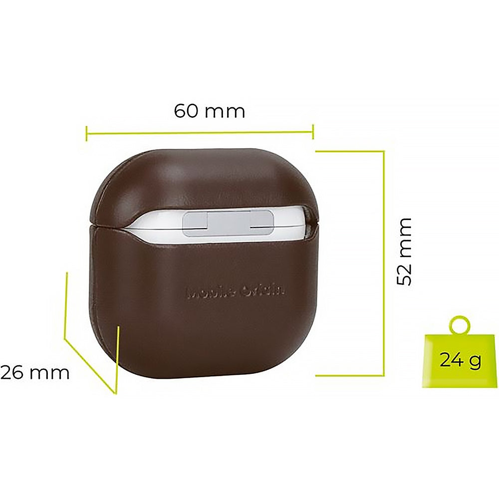 Hülle für AirPods 5 / 4, Mobile Origin Leather Case, Braun