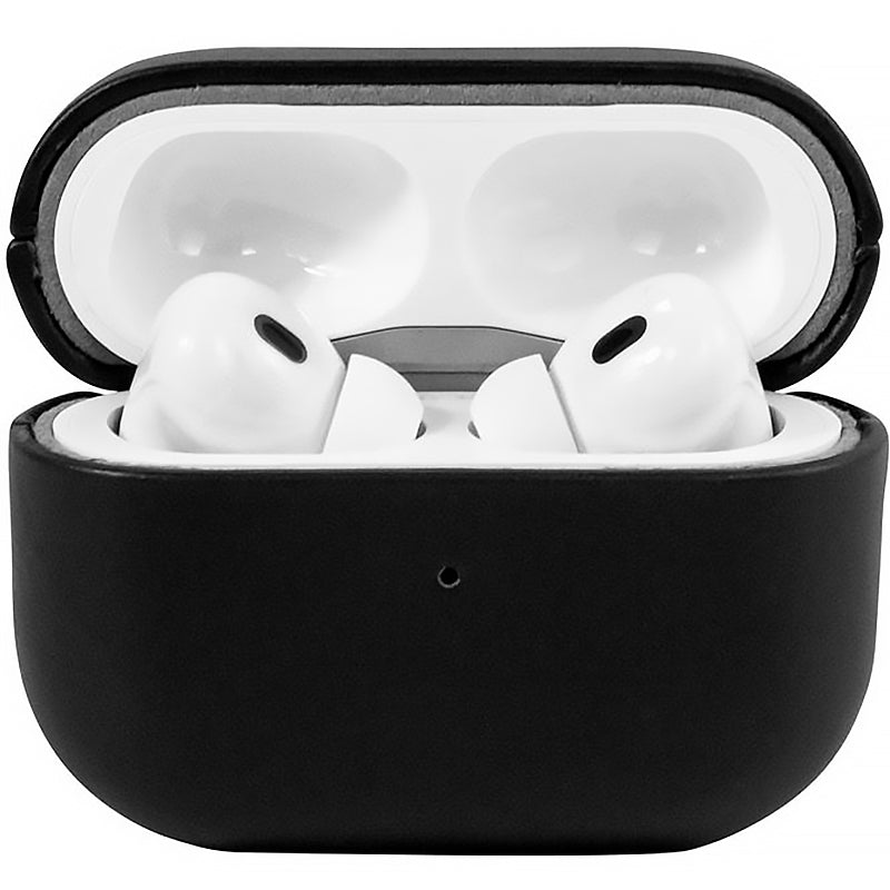 Hülle für AirPods Pro 2, Mobile Origin Leather Case, Schwarz