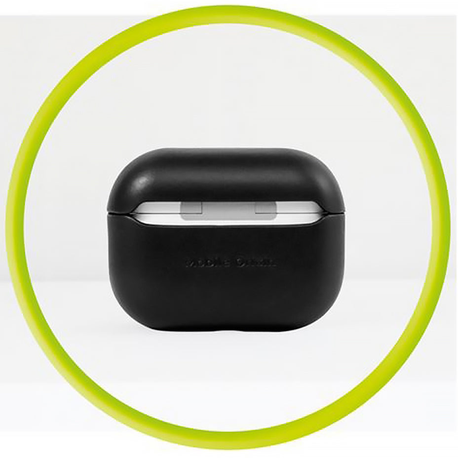 Hülle für AirPods Pro 2, Mobile Origin Leather Case, Schwarz