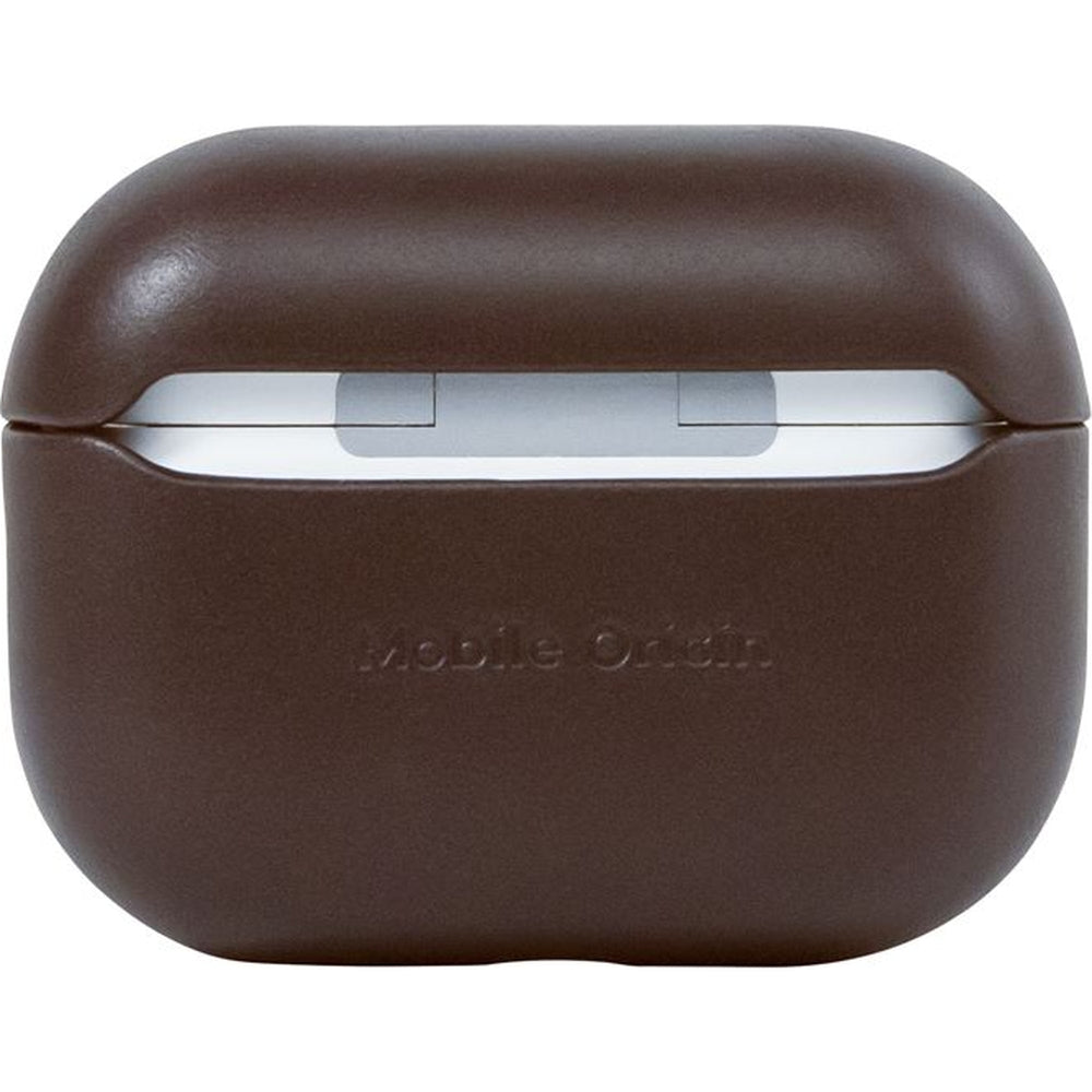 Hülle für AirPods Pro 2, Mobile Origin Leather Case, Braun