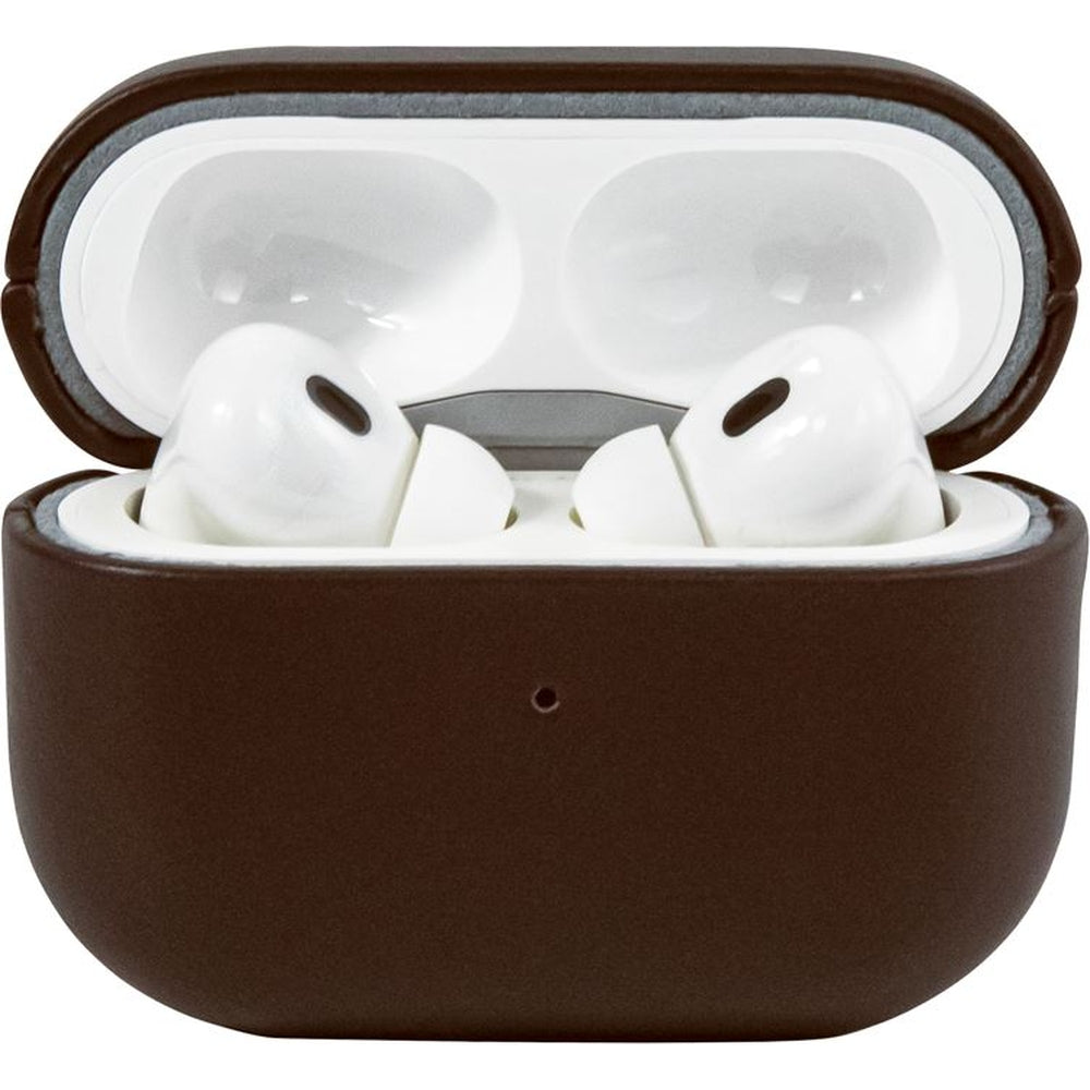 Hülle für AirPods Pro 2, Mobile Origin Leather Case, Braun
