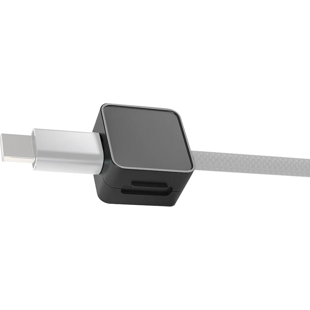 Magnetische Kabelorganizer, Mobile Origin CB8, 6 Stück, Schwarz
