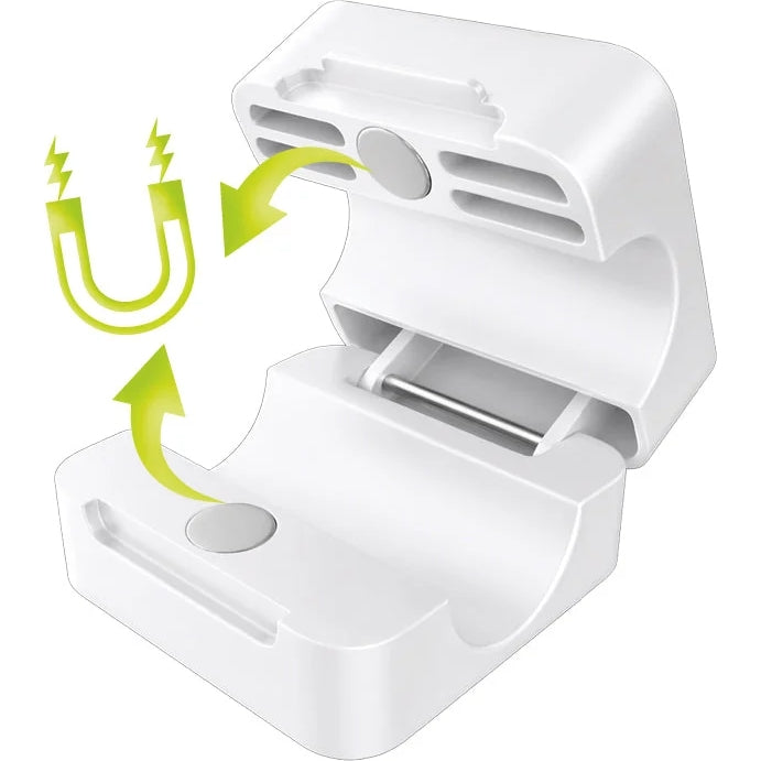 Magnetische Kabelorganizer, Mobile Origin CB8, 6 Stück, Weiß