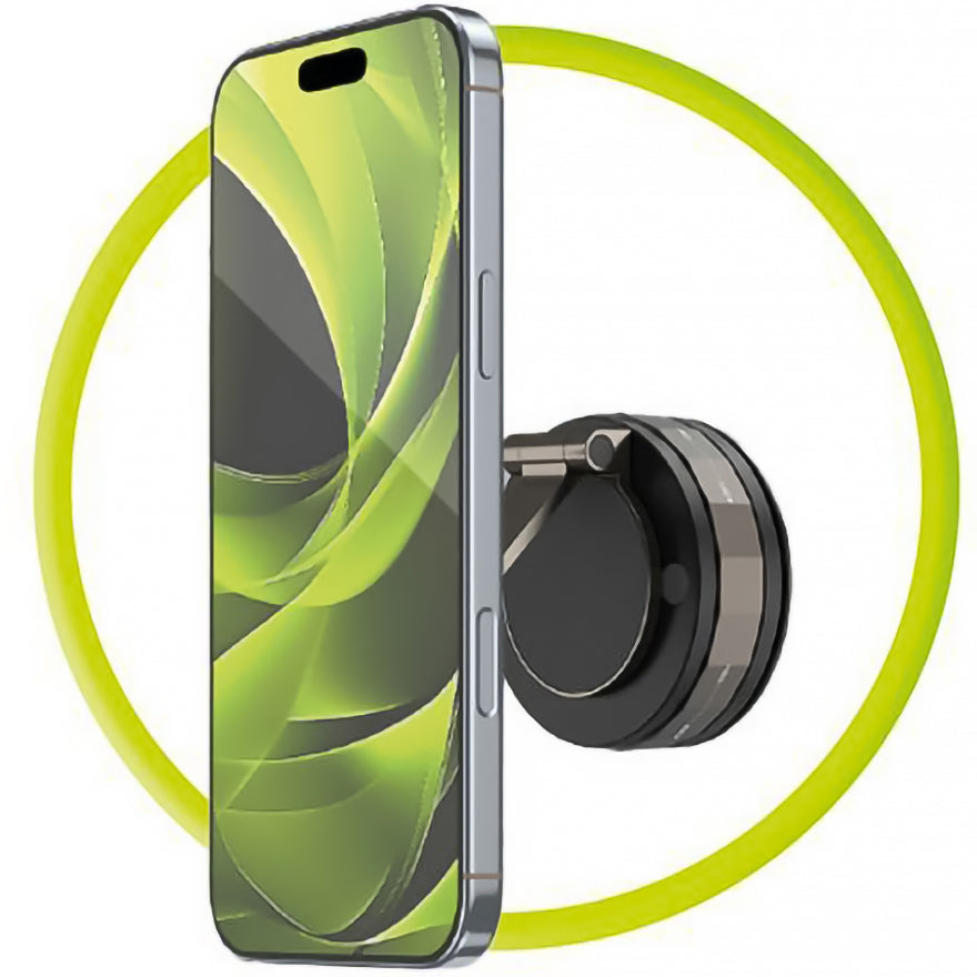 Magnetischer Autohalter für Mobiltelefone für MagSafe Mobile Origin MagSafe Vacuum EasyMount O3, Graphitgrau