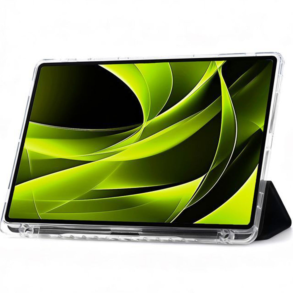 Schutzhülle für Galaxy Tab S10 FE Plus, Mobile Origin Easy Tablet Case, Schwarz-Transparent