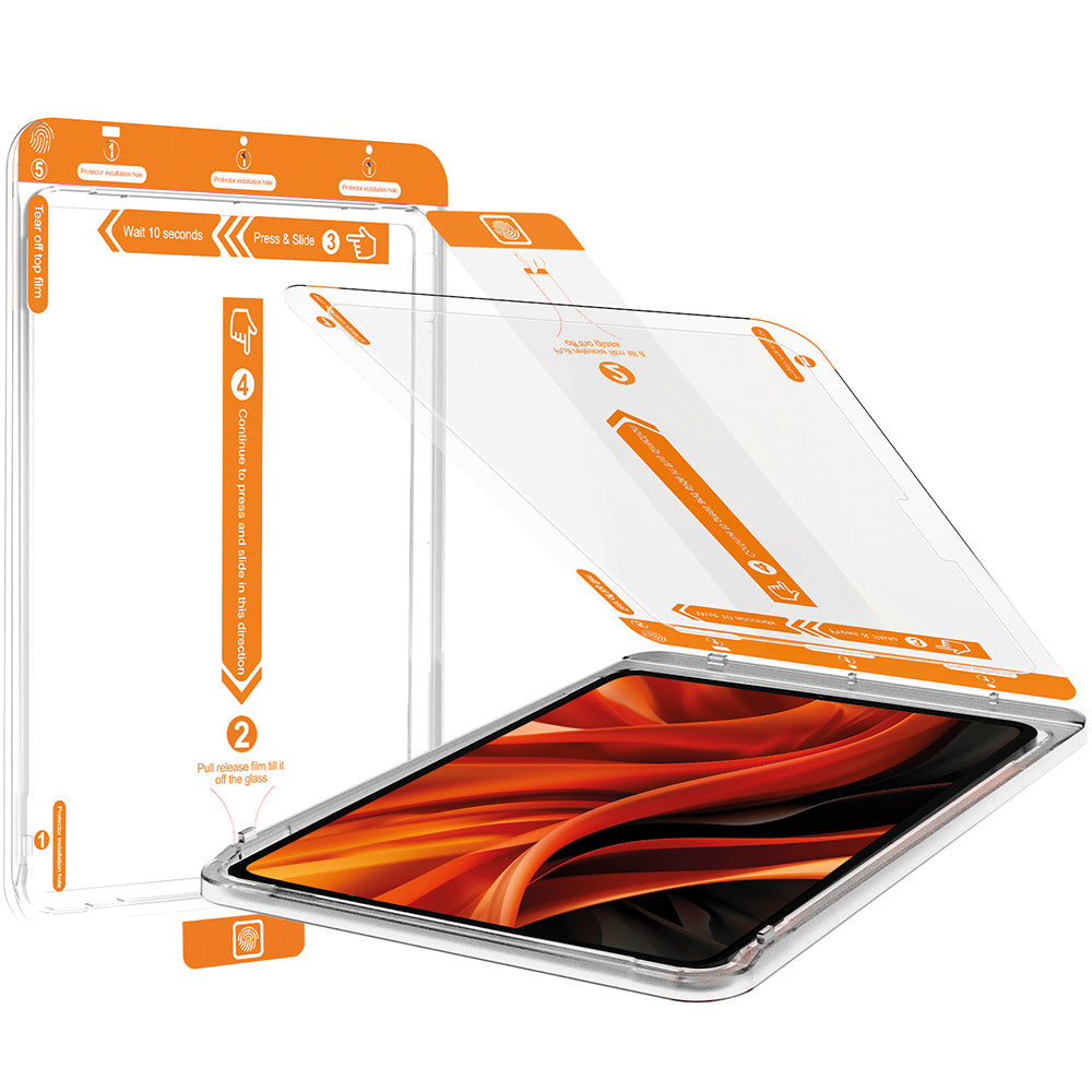 Glas + Applikator für iPad Air 13" 2025 / 2024, Mobile Origin Screen Guard, Transparent