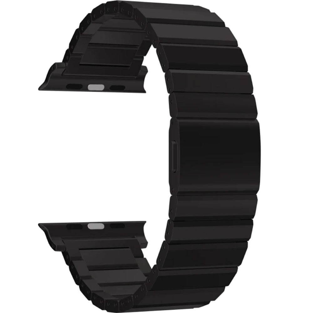 Armband für Apple Watch 49/46/45/44 mm, Mobile Origin Titanium Band Modena, Schwarz