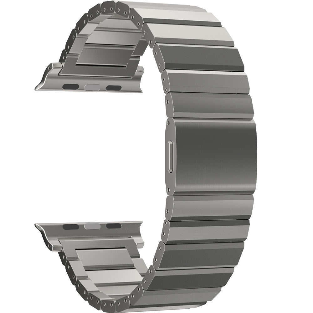 Armband für Apple Watch 49/46/45/44 mm, Mobile Origin Titanium Band Modena, Titan