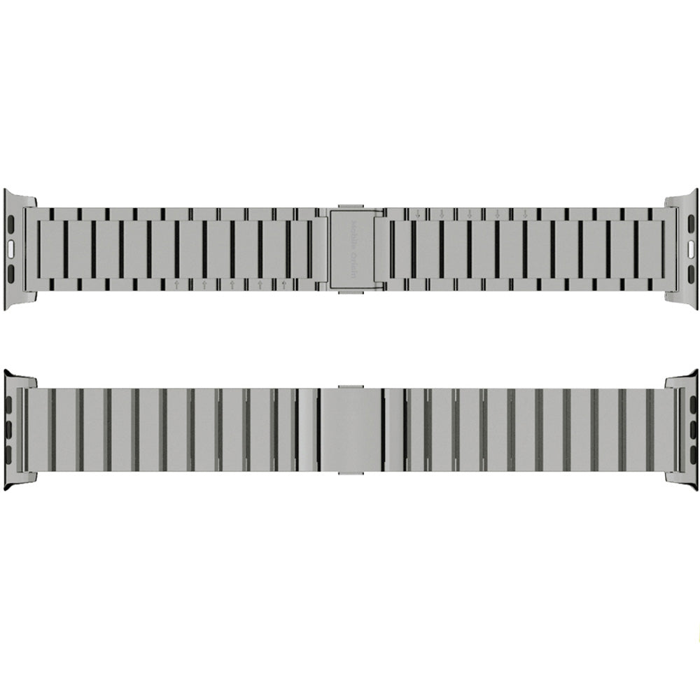 Armband für Apple Watch 49/46/45/44 mm, Mobile Origin Titanium Band Modena, Titan