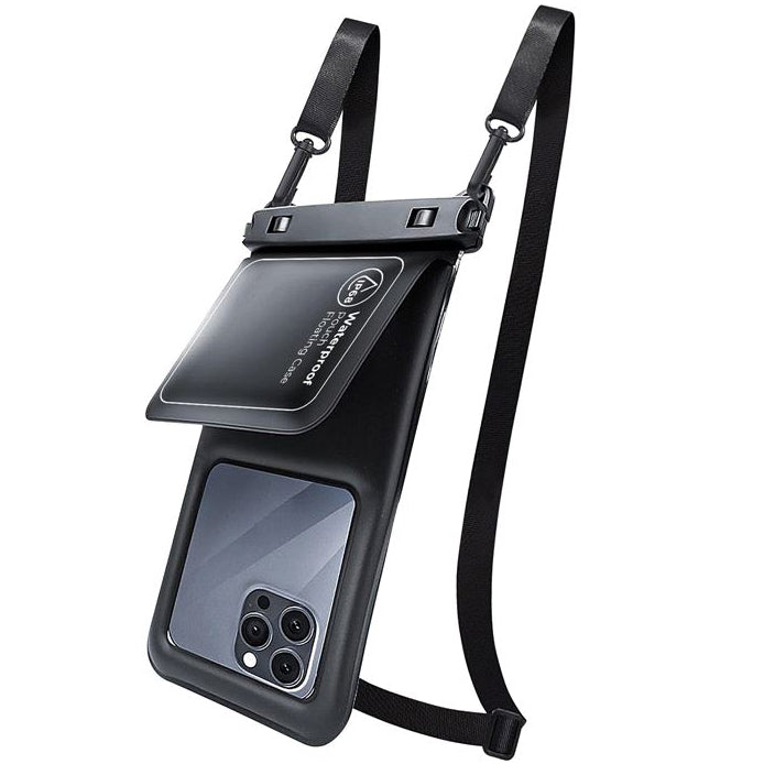 Wasserdichte Hülle Mobile Origin IP68 Waterproof Floating Case für Smartphones bis max. 6,8", Schwarz