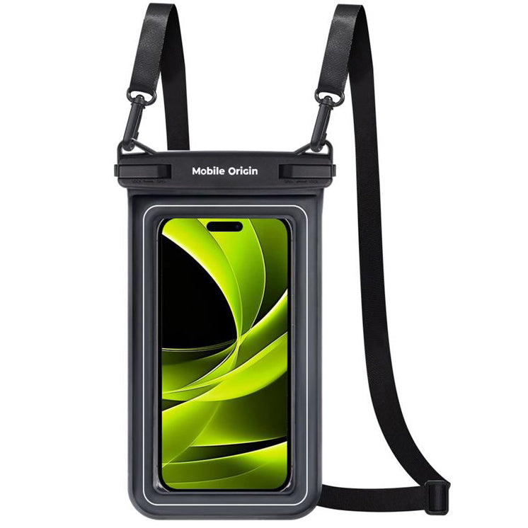 Wasserdichte Hülle Mobile Origin IP68 Waterproof Floating Case für Smartphones bis max. 6,8", Schwarz