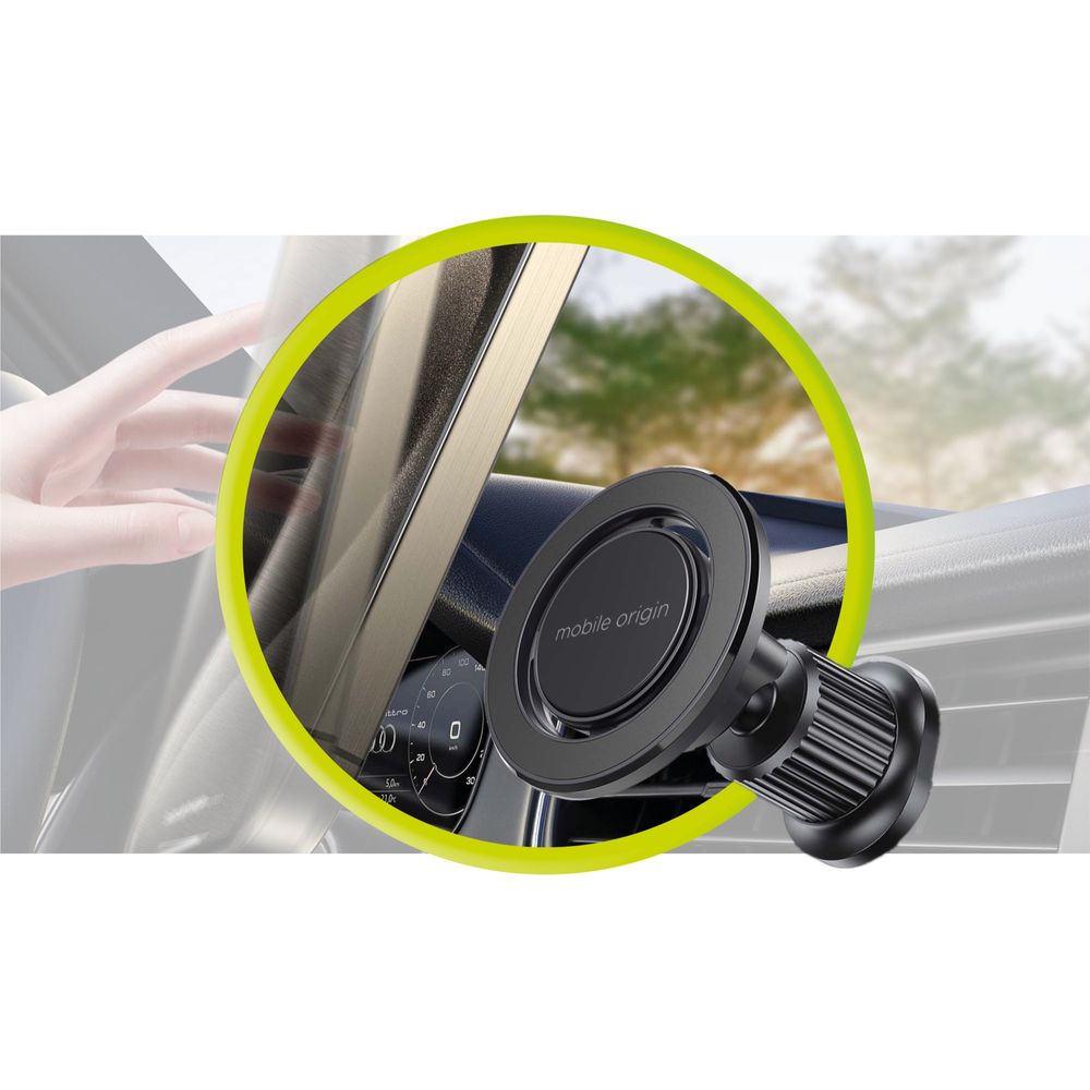 Magnetische Autohalterung für Lüftungsschlitze mit MagSafe, Mobile Origin MO9, Schwarz