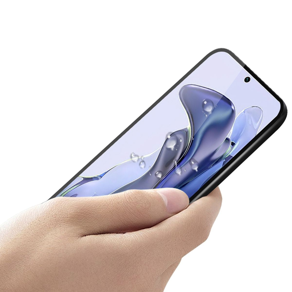 Gehärtetes Glas Mocolo TG+ Full Glue für Oppo A79 5G, schwarzer Rahmen