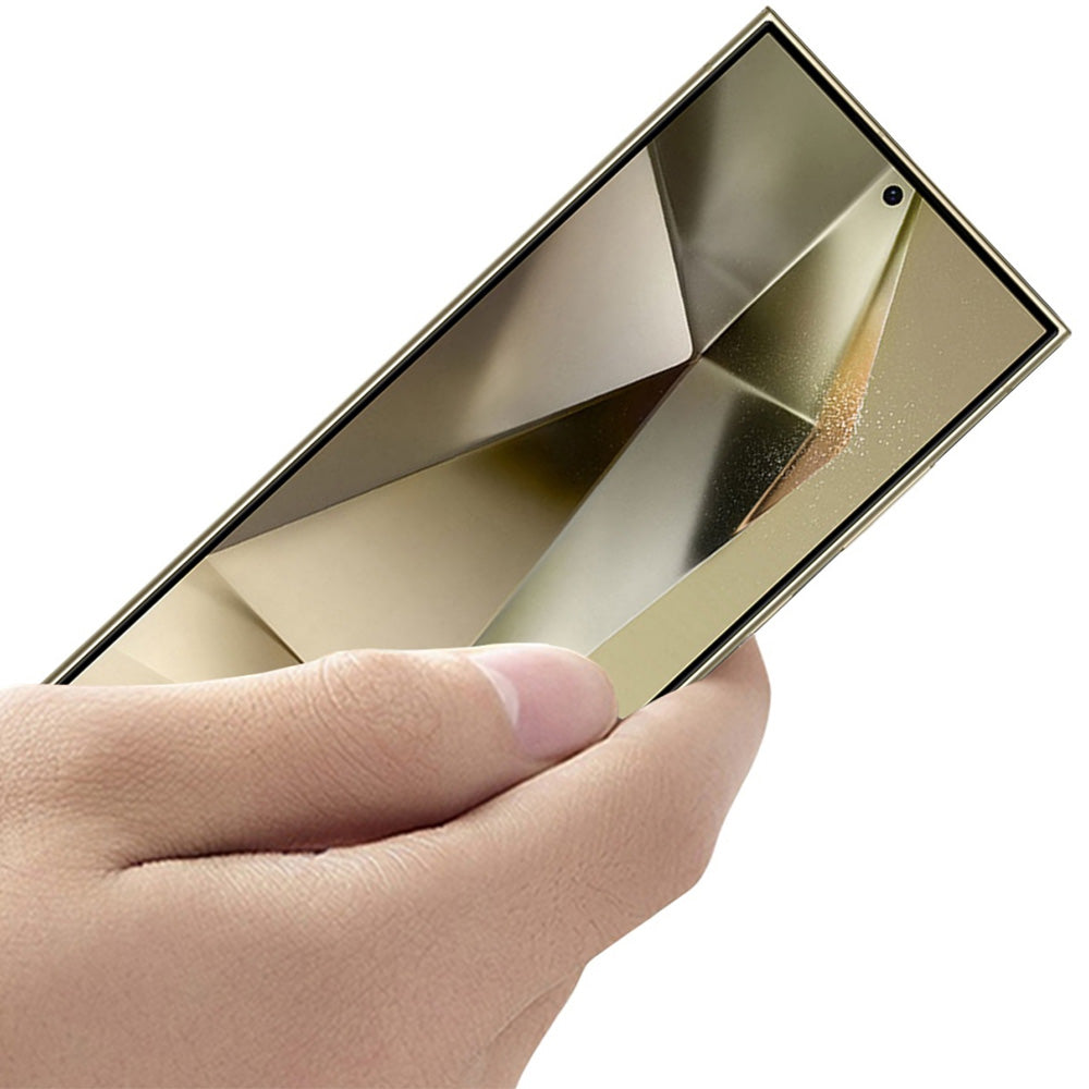 Gehärtetes Glas für Galaxy S25 Ultra, Mocolo TG+ Full Glue, Schwarzer Rahmen