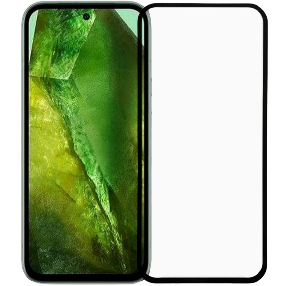 Gehärtetes Glas für Google Pixel 8a, Mocolo TG+ Full Glue, schwarzer Rahmen